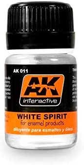 AK Interactive AK 011, White Spirit - 35 ML / 1.18 Fl.Oz Jar - Caloosa Trains And Hobbies