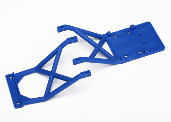 TRA3623X, SKIDPLATE F/R STAMPEDE BLUE