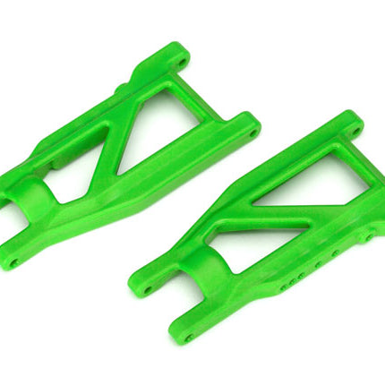 TRA3655G, Suspension arms, green, front/rear (left & right), heavy duty (2)