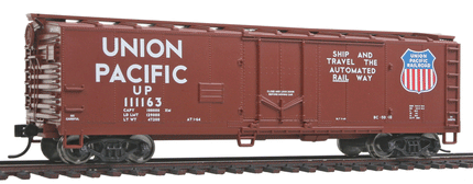 Walthers Mainline 40' Plug-Door Boxcar - Ready to Run -- Union Pacific(R) #111163