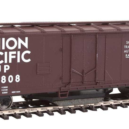 WalthersTrainline Part # 931-1756 40' Plug-Door Track Cleaning Boxcar - Union Pacific(R) (Boxcar Red, white; Large Logo)
