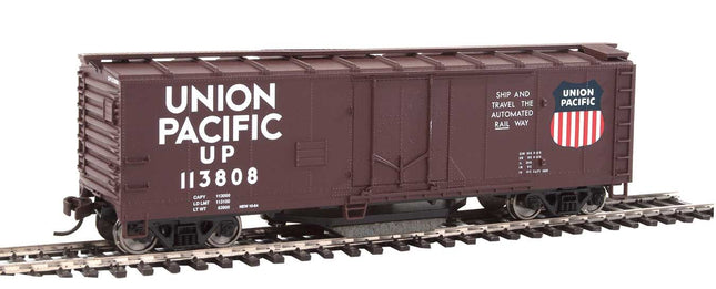 WalthersTrainline Part # 931-1756 40' Plug-Door Track Cleaning Boxcar - Union Pacific(R) (Boxcar Red, white; Large Logo)