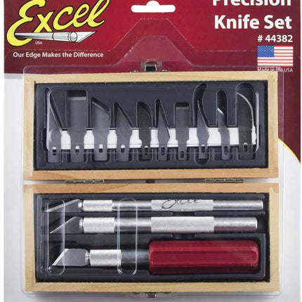 EXL44382, Excel Hobby Knife Set-Carded