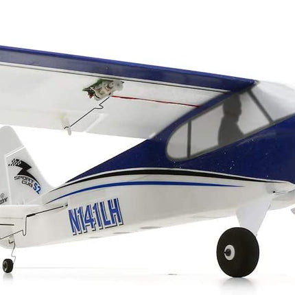 HobbyZone Sport Cub S 2 BNF Basic with SAFE (Transmitter Not Included), HBZ44500, Blue & White - Caloosa Trains And Hobbies