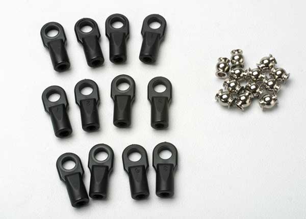 TRA5347, Traxxas Large Rod Ends w/Hollow Balls (12)