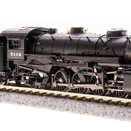 Broadway Limited Imports N 5976 USRA 2-8-2 Light Mikado Steam Locomotive, New York Central #5102 (Equipped with Paragon3 Sound/DC/DCC) N Scale
