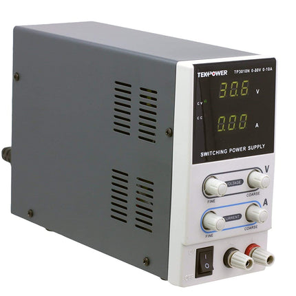 Tekpower TP3010N Regulated DC Variable Power Supply, 0-30V at 0-10A - Caloosa Trains And Hobbies