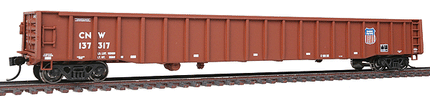 Walthers Proto 65' Thrall Mill Gondola - Ready To Run -- Chicago & North Western(TM) #137317 (Boxcar Red, white, Union Pacific Logo)