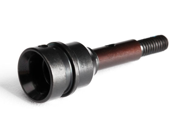 TRA6754, Stub axle, front, 5mm  (steel-splined constant-velocity driveshaft) (1)