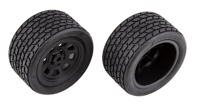 71195, SR10 Rear Wheels with Street Stock Tires, mounted