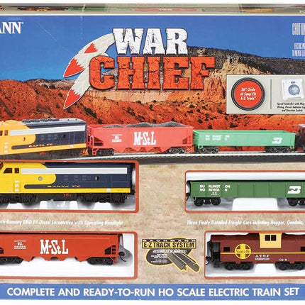 Bachmann Trains - Santa Fe Chief - Ready to Run  Electric Train Set - HO Scale - Caloosa Trains And Hobbies