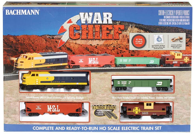 Bachmann Trains - Santa Fe Chief - Ready to Run  Electric Train Set - HO Scale - Caloosa Trains And Hobbies