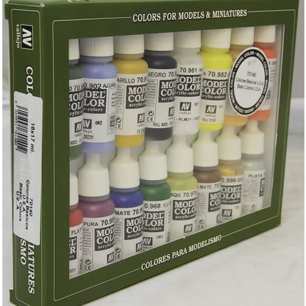 Vallejo Basic USA Colors Paint Set, 17ml - Caloosa Trains And Hobbies