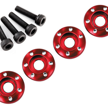 TRA7668R, WHEEL NUT WASHER ALUMINUM RED