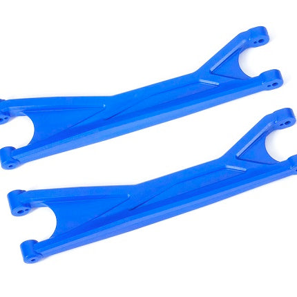 TRA7892X, Suspension arms, upper, blue (left or right, front or rear) (2) (for use with #7895 X-Maxx® WideMaxx® suspension kit)
