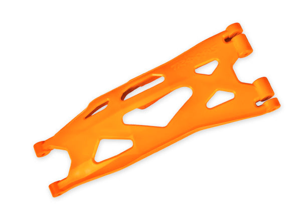 TRA7893T,  Suspension arm, lower, orange (1) (right, front or rear) (for use with #7895 X-Maxx® WideMaxx® suspension kit)