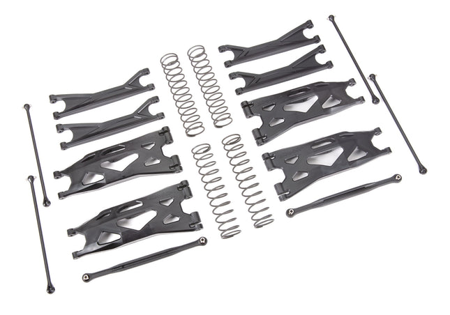 Suspension kit, X-Maxx® WideMaxx®, (includes front & rear suspension arms, front toe links, driveshafts, shock springs)