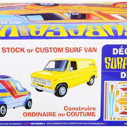 Skill 2 Model Kit 1977 Ford Econoline Surfer Van with Two Surfboards 2-in-1 Kit 1/25 Scale Model by AMT AMT1229 M