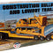 AMT, Lowboy Trailer & Bulldozer Combo 1:25 Scale Model Kit, AMT1218 - Caloosa Trains And Hobbies