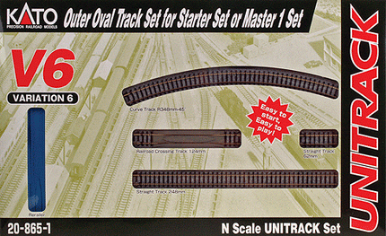 Kato 20-865-1 V6 Outer Oval Variation Pack - Caloosa Trains And Hobbies