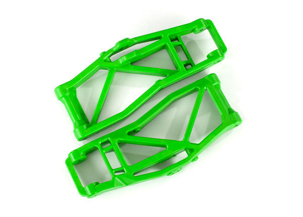 TRA8999G, Suspension arms, lower, green (left and right, front or rear) (2) (for use with #8995 WideMaxx™ suspension kit)