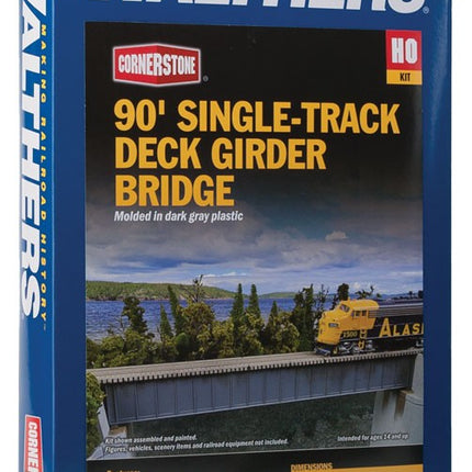 90' Single-Track Railroad Deck Girder Bridge -- Kit