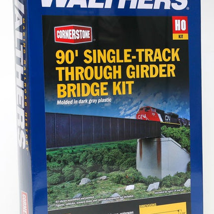 Walthers Cornerstone 90' Single-Track Railroad Through Girder Bridge -- Kit