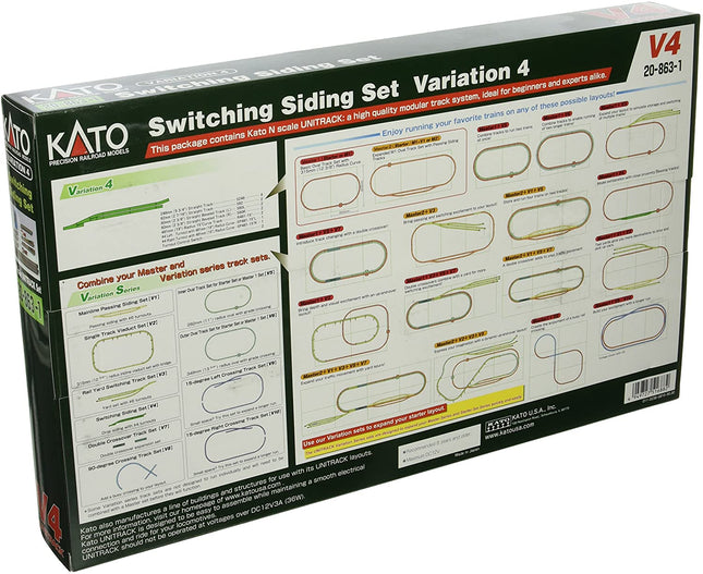 KAT208631, Kato USA Model Train Products V4 UNITRACK Switching Siding Set
