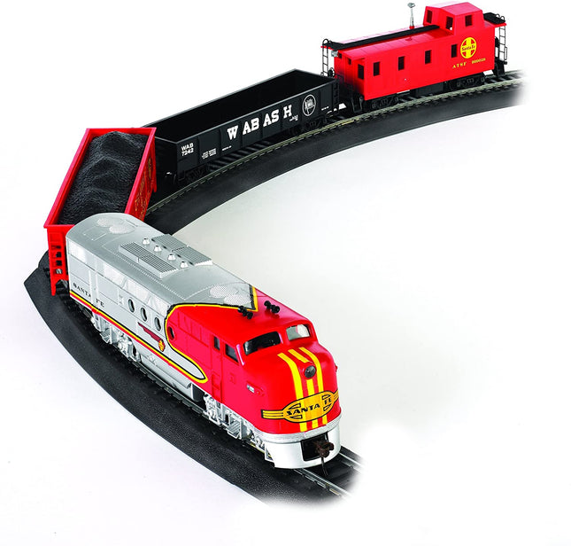 BAC00647, Bachmann Trains - Santa Fe Flyer - Ready To Run Electric Train Set - HO Scale - Caloosa Trains And Hobbies