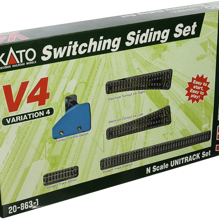KAT208631, Kato USA Model Train Products V4 UNITRACK Switching Siding Set