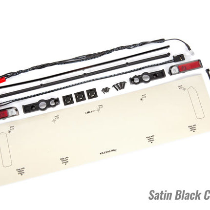 TRA9497A, Traxxas Drag Slash LED Tail Light Set w/Power Harness (Satin Black Chrome)