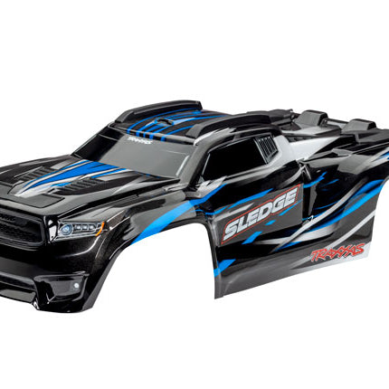  TRA9511A, Traxxas, BODY, SLEDGE BLUE COMPLETE 