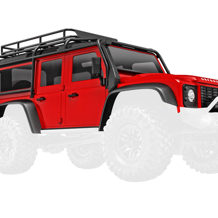 TRA9712-RED, BODY TRX-4M DEFENDER RED