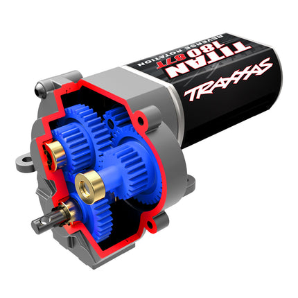 TRA9791X, Traxxas Complete Transmission w/87T Motor (Speed Gearing) (TRX-4M)