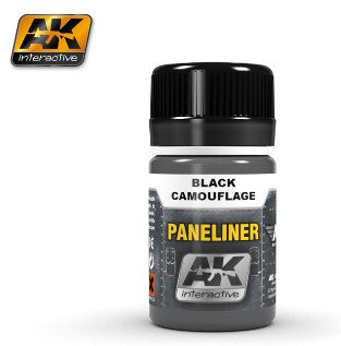 Air Series: Panel Liner Black Camouflage Enamel Paint 35ml Bottle - AKI-2075