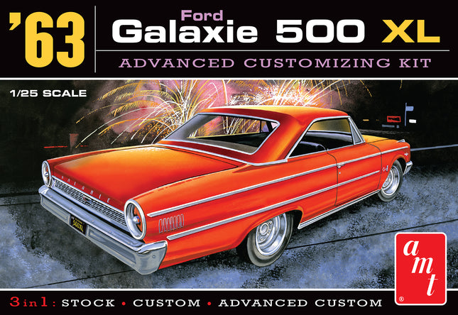 1/25 1963 Ford Galaxie 500 XL Advanced Customizing Kit (3 in 1) - Caloosa Trains And Hobbies