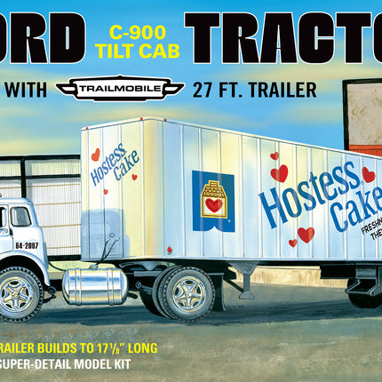 1/25 Hostess Ford C900 Tilt Cab Tractor w/Trailer - Caloosa Trains And Hobbies