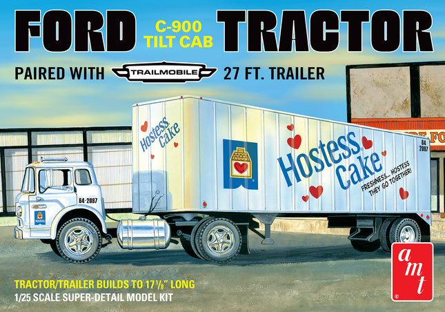 1/25 Hostess Ford C900 Tilt Cab Tractor w/Trailer - Caloosa Trains And Hobbies