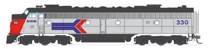 3240 EMD E8 A/B Set, Amtrak #330/370, Phase 1 Paint Scheme, A-unit w Paragon2 Sound/DC/DCC, Dummy B-unit, N Scale