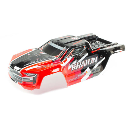 ARA406156, Kraton 6S BLX Painted Decaled Trimmed Body (Red)