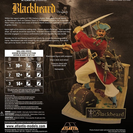 AAN3002, 1/10, Blackbeard the Bloodthirsty Pirate Plastic Model Kit