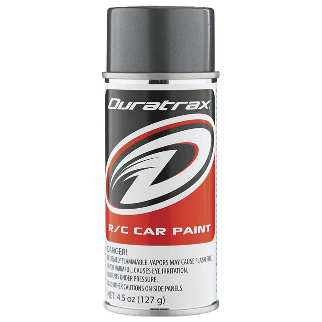 DTXR4263, DuraTrax Polycarb Gunmetal Lexan Spray Paint (4.5oz)