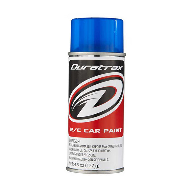 DTXR4272, DuraTrax Polycarb Candy Blue Lexan Spray Paint (4.5oz)