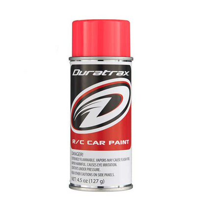 DTXR4277, DuraTrax Polycarb Spray, Fluorescent Red, 4.5 oz