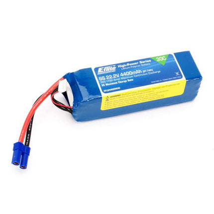 E-flite, 22.2V 4400mAh 6S 30C LiPo Battery: EC5, EFLB44006S30