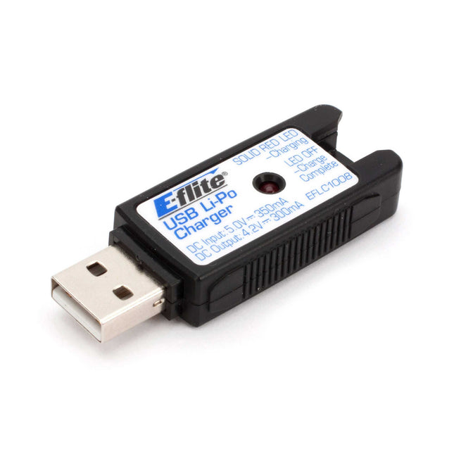 EFLC1008, 1S USB Li-Po Charger, 300mA