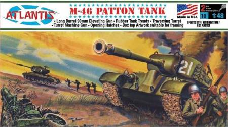 1/48 US M46 Patton Tank (formerly Aurora)