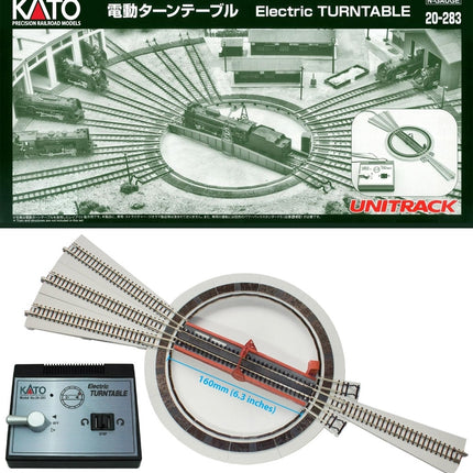 KAT20-283, Kato N 20-283 Motorized Turntable (DCC Friendly) - Caloosa Trains And Hobbies