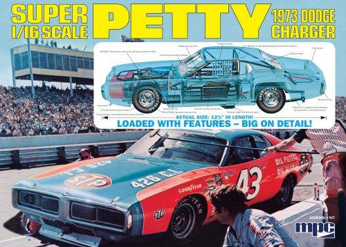 MPC938, 1/16 Richard Petty 1973 Dodge Charger
