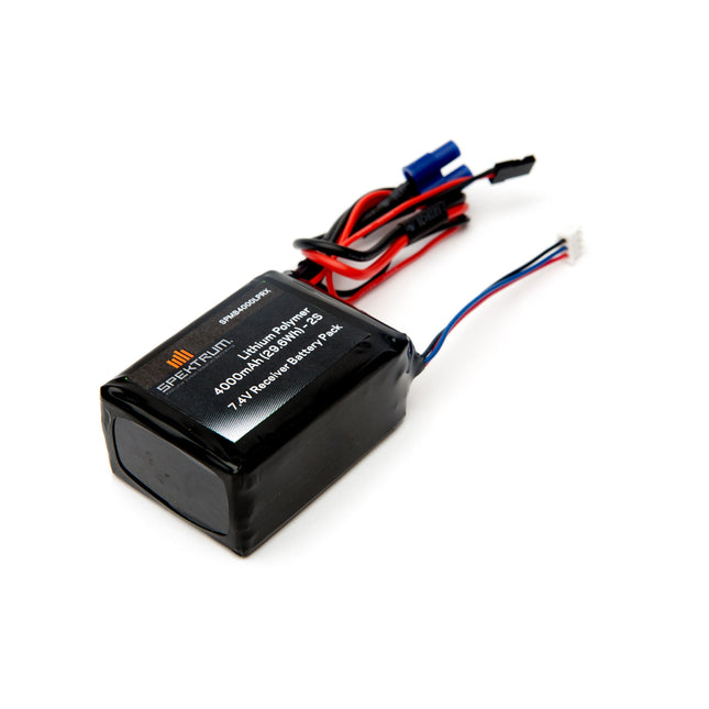 SPMB4000LPRX, 4000mAh 2S 7.4V LiPo Receiver Battery